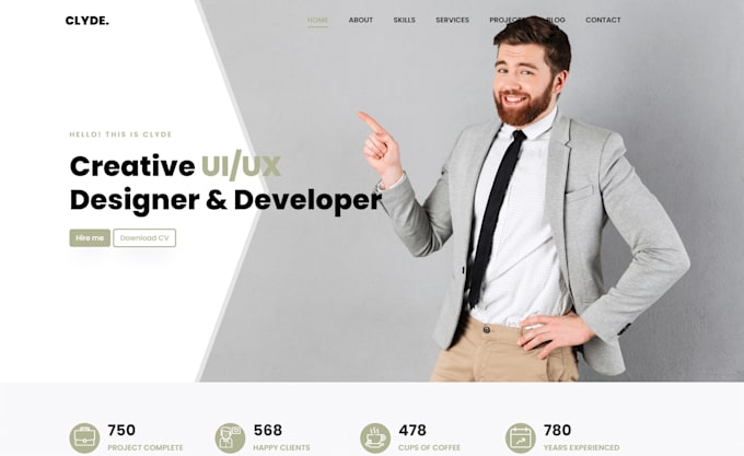 develop your portfolio website