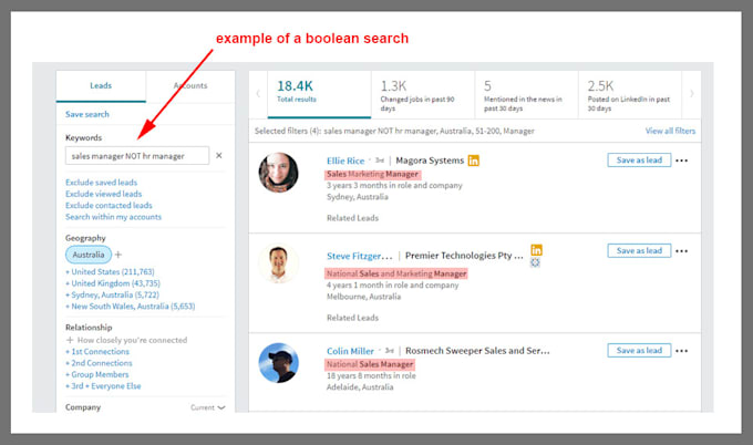 collect b2b leads from linkedin sales navigator and other sources