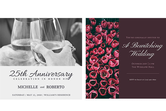 design an elegant wedding invitation card and more