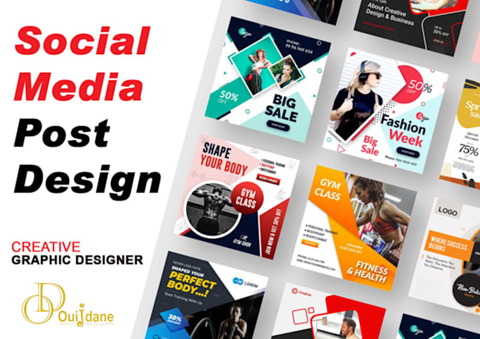 design creative and unique social media posts