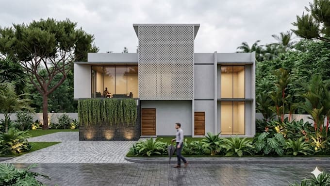 modeling and render your exterior design