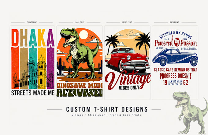 design vintage retro t shirt typography and illustration