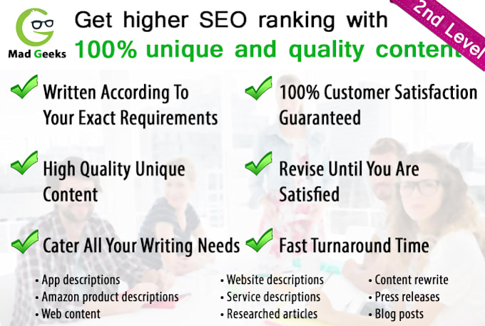 write a unique SEO article, product description, blog post, or website content