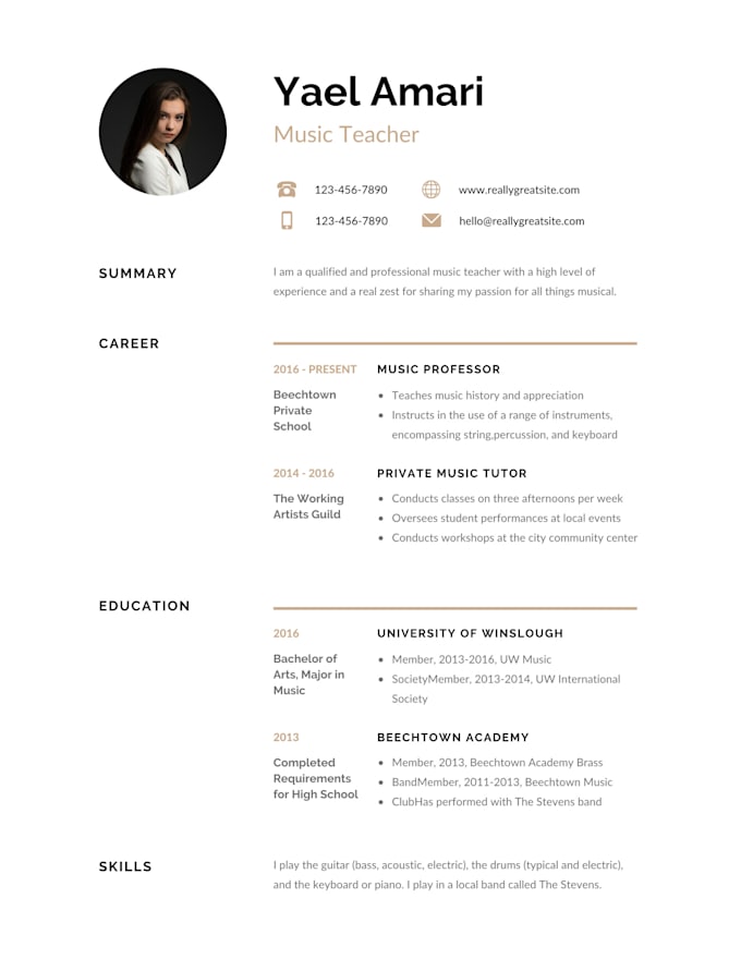 create professional resumes to fit your needs
