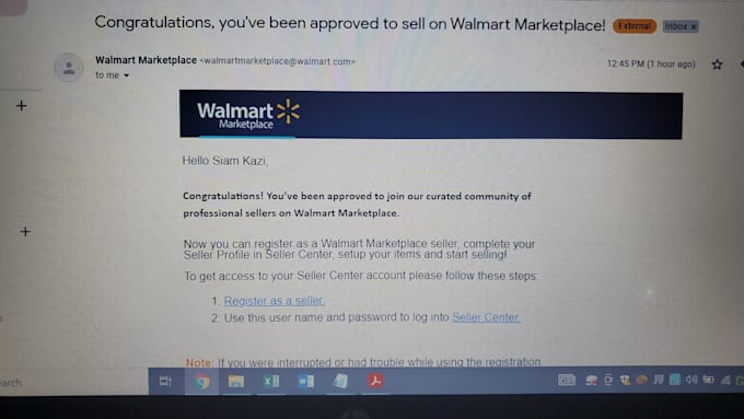 creat walmart store and amazon store and get approval in 1d