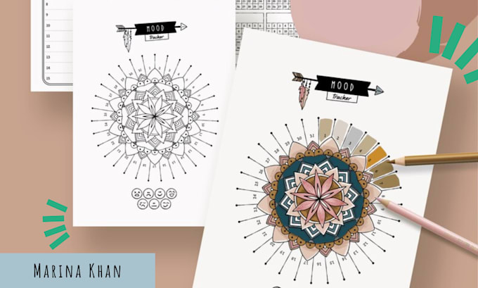 design cute printable journal or planner on canva