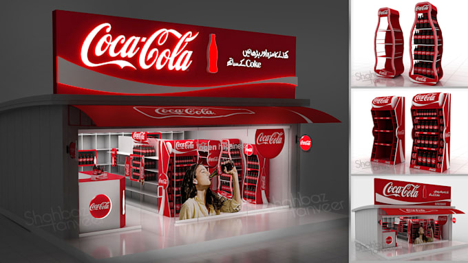 design 3d posm, kiosk, podium, product and retail display stands solution
