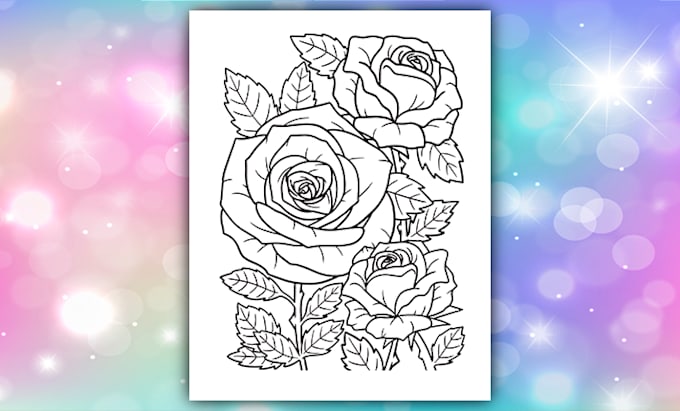 draw custom coloring book pages and line art for amazon KDP