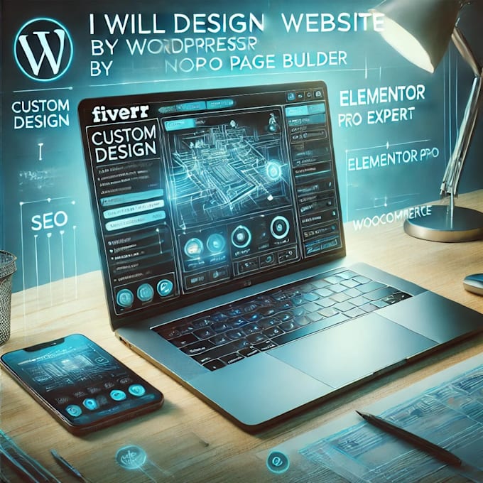 design wordpress website by elementor pro page builder