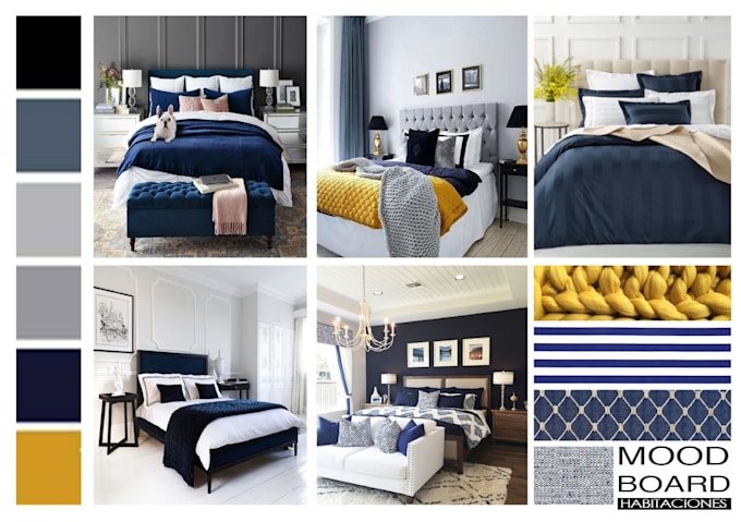 design an inspirational mood board for a room