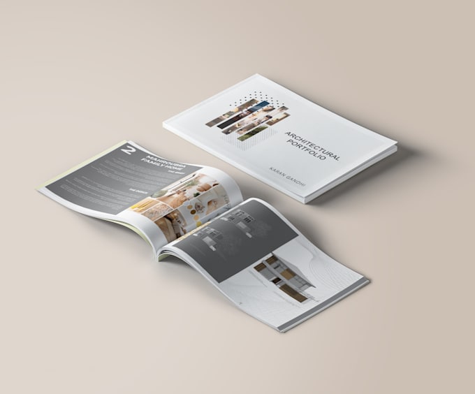 create architectural portfolio and poster