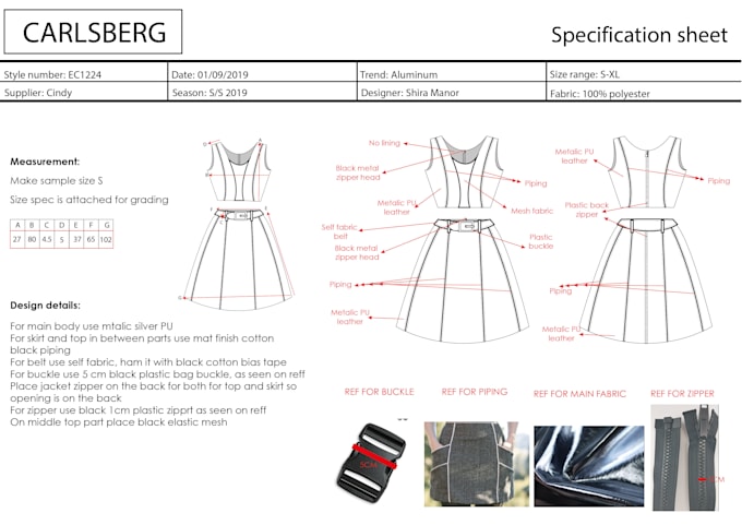 design a clothing collection, create a tech pack and be your fashion designer