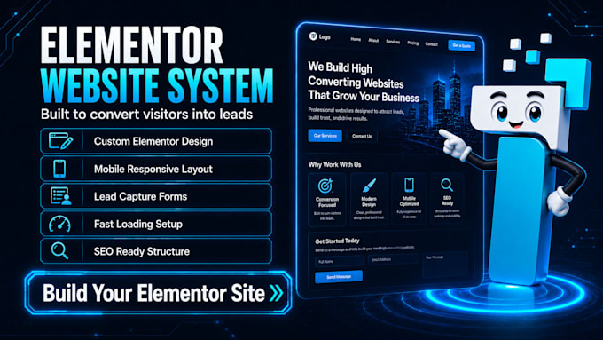 create a conversion focused elementor website system