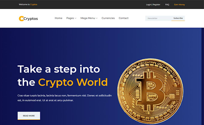 build a website for your crypto