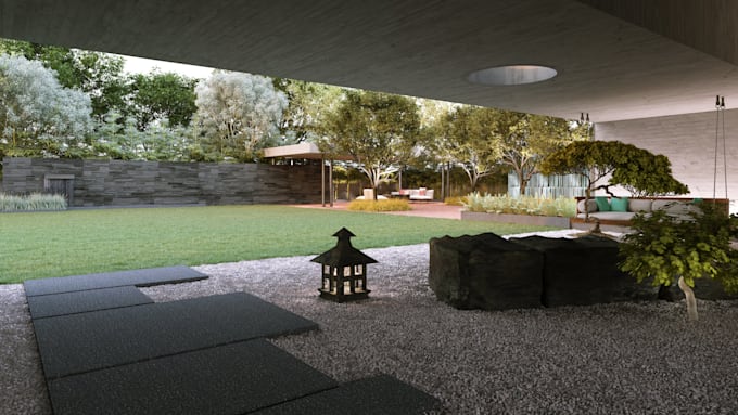do photorealistic landscape renderings and 3d modeling