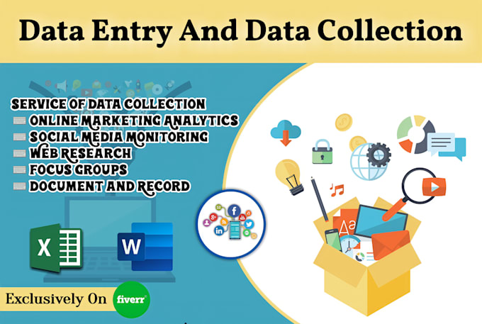 be your virtual assistant for data entry and web research