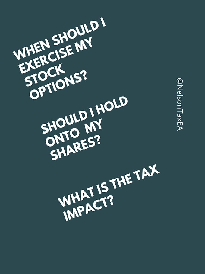 provide tax consulting for non qualified stock options