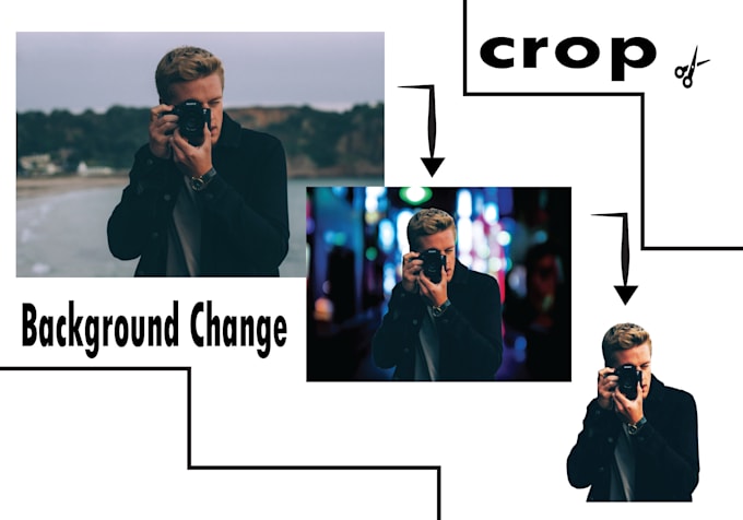 do resize, crop image, rename file, photo editing