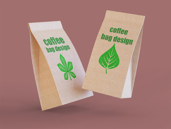 create coffee packaging and labels , bags design