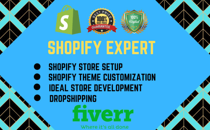 setup an ecommerce store for you on shopify