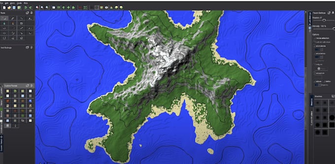 create a minecraft landscape for you