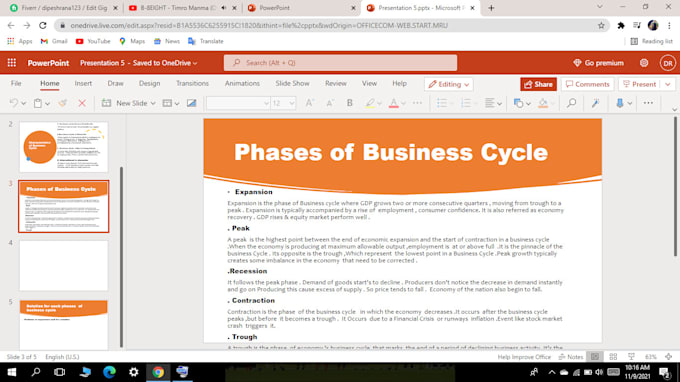 make  presentation for you