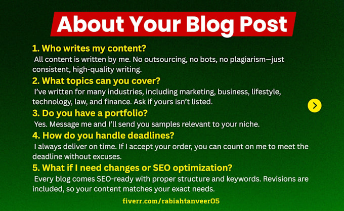 write bulk SEO articles and monthly blog posts as your expert blog writer