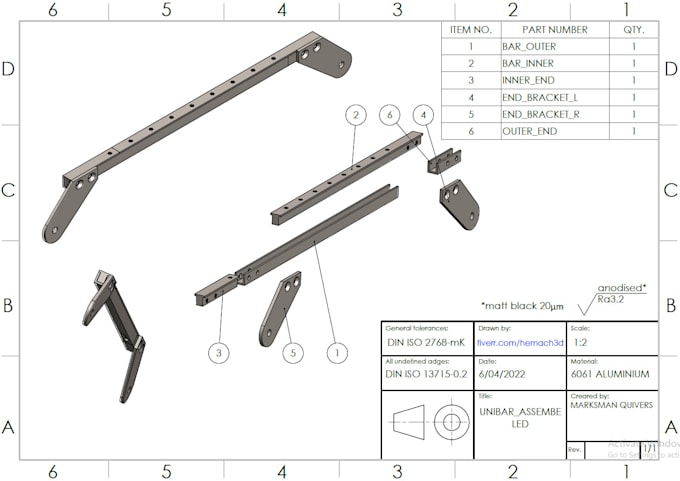 create 2d technical and manufacturing drawings