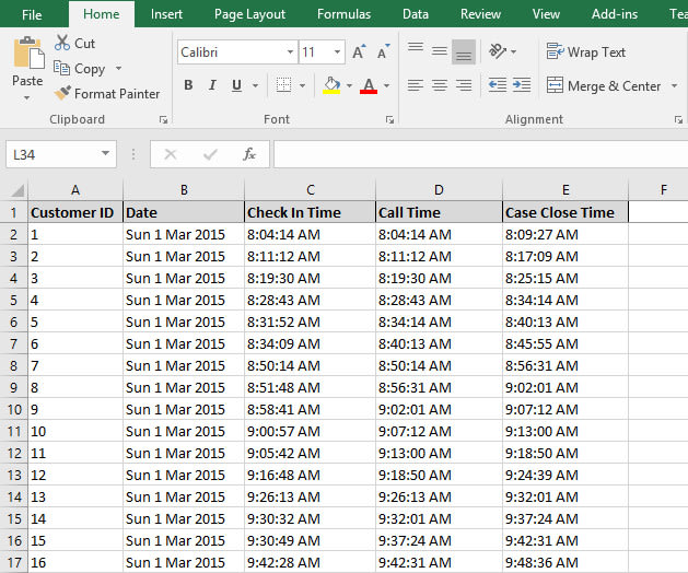do data entry typing in excel