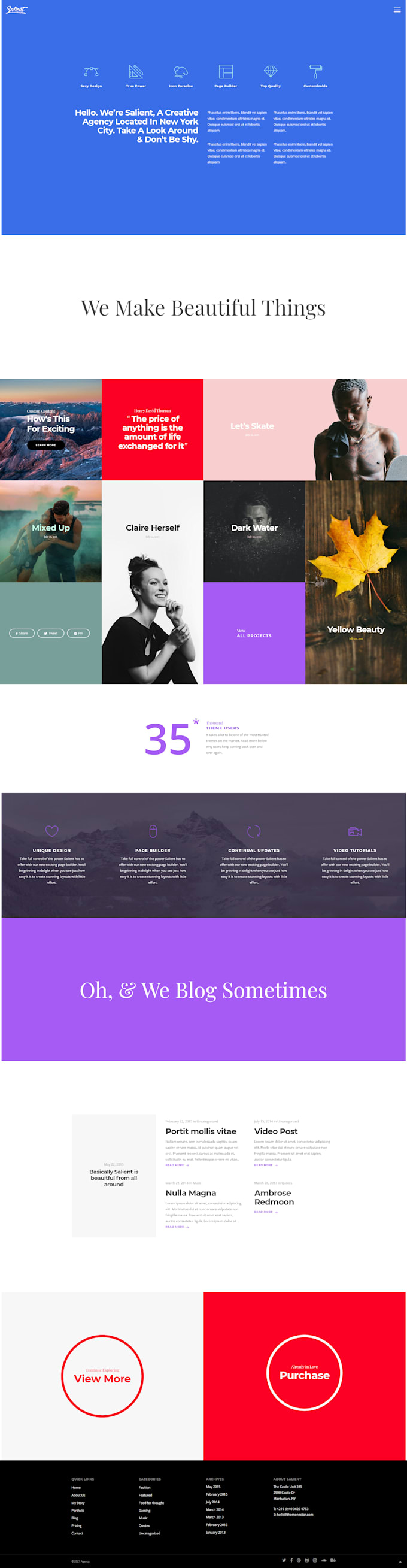 build wordpress website with salient theme and wpbakery