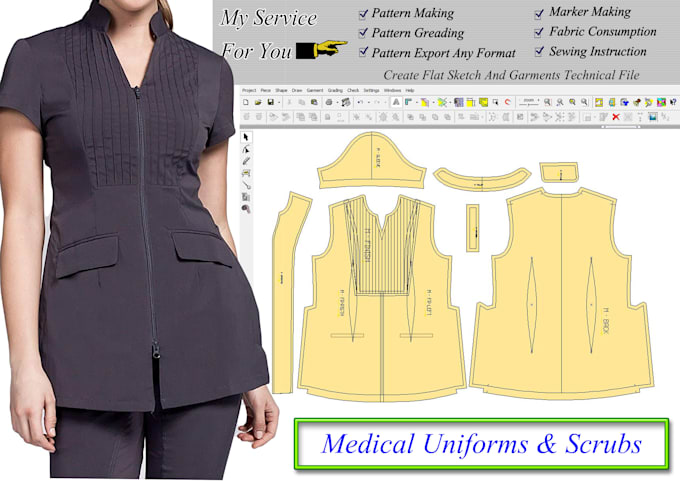 make a sewing patterns for apparels