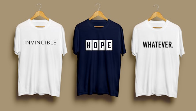 do minimalist typography, custom, and trendy tshirt design