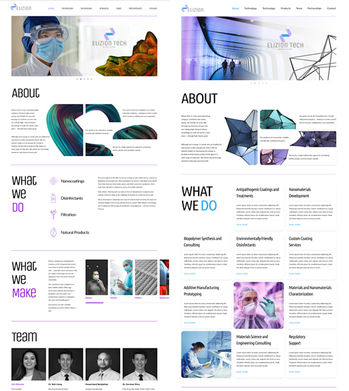 build professional websites with marketing contents
