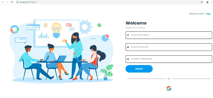 do full stack website development using python and angular