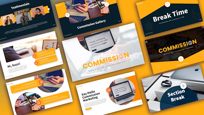 make creative modern powerpoint presentation design and animation business