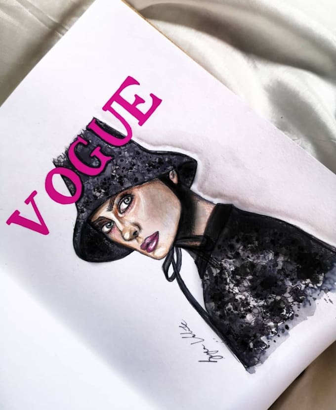 Draw a fashion illustration by Gerganaartist | Fiverr