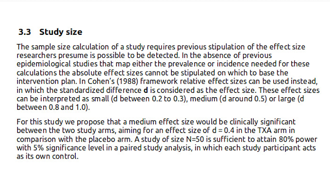 determine the sample size for your clinical research project