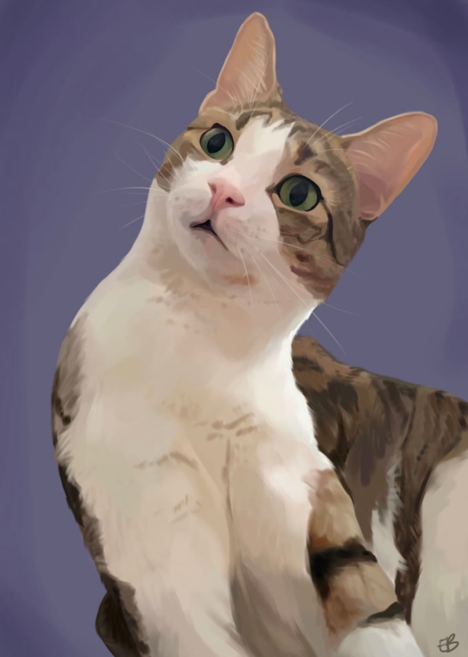 create a digital portrait of your pet
