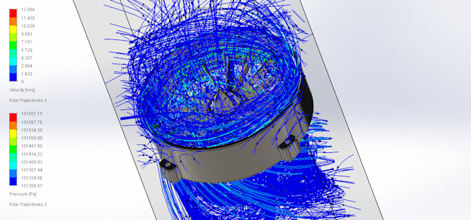 create a flow simulations on solidworks