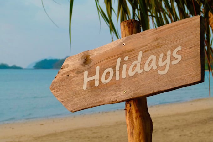 type your massage beach sign