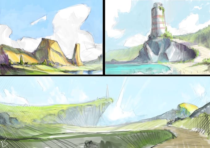 do stylistic illustrations and sketches