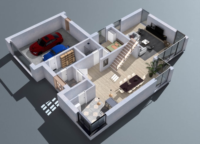 Create 3d Floor Plan By Archvizstory Fiverr Create 3d Floor Plan