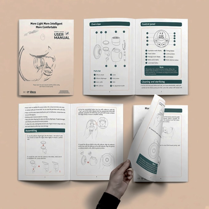 design booklet, user guide, instruction manual, and PDF