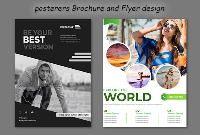 do create modern creative and attractive posters design