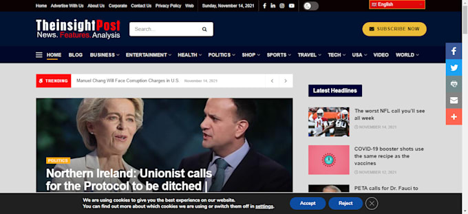 create auto blog or news website with a premium theme