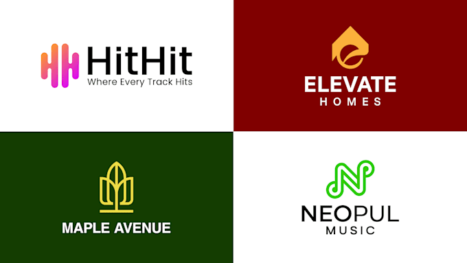 create unique flat modern minimalist business logo design