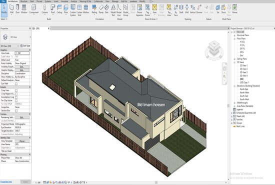 convert PDF or cad drawings into revit bim model