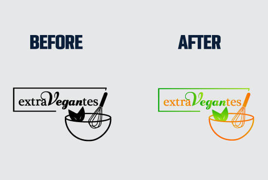 redesign, fix, edit, clean up and vectorize raster logo image
