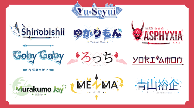 design a logo for vtuber and streamer