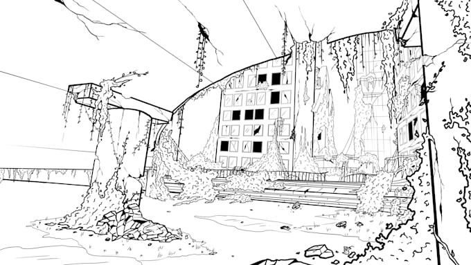 digitally paint landscapes and backgrounds, do concept art